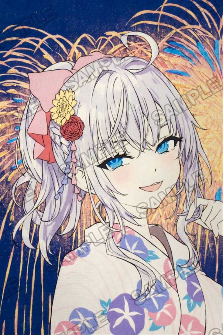 『時々ボソッとロシア語でデレる隣のアーリャさん』浮世絵木版画 隣席之美少女図 アリサ・ミハイロヴナ・九条