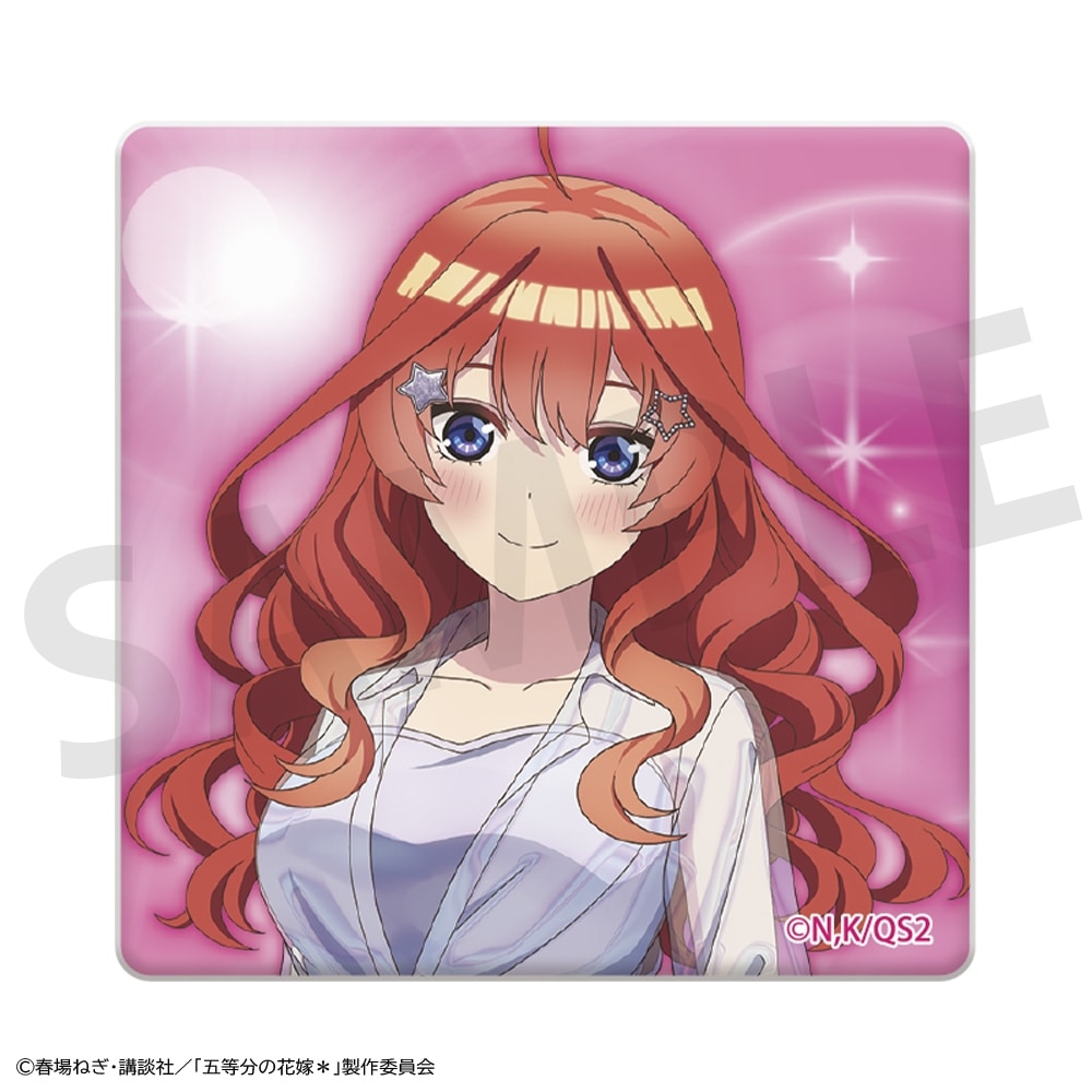 【事後通販】 「五等分の花嫁＊」スクエア缶バッジ 中野五月