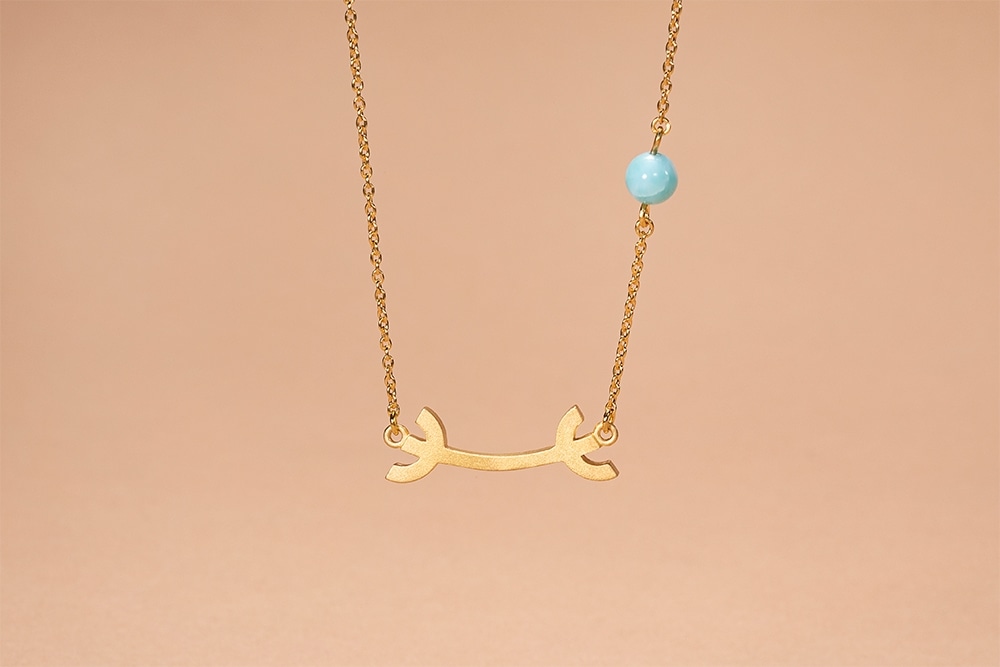 イケメン気功師シュン　Ψ×ラリマー　18Kゴールドネックレス（特典：オフショットポートレイトチェキ、限定映像URL付き）