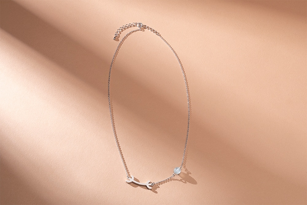 イケメン気功師シュン　Ψ×アクアマリン　シルバーブレスレット＆ネックレスセット（特典：限定映像URL付き）