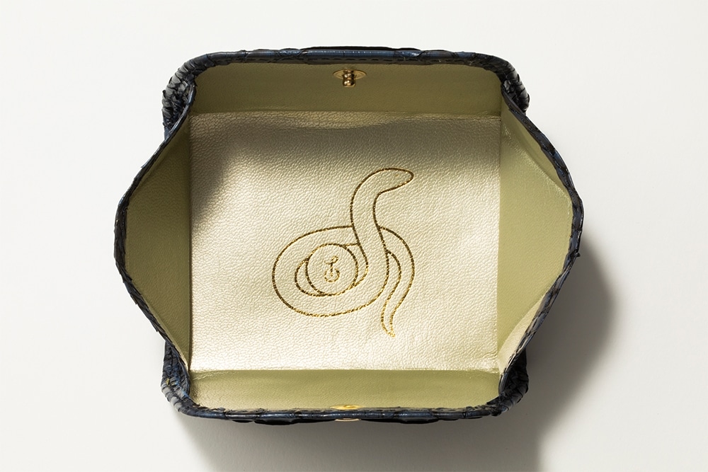 【数量限定】ハッピー.三姉妹　金運アップ巳守豆財布（みまもりまめざいふ）　ネイビー