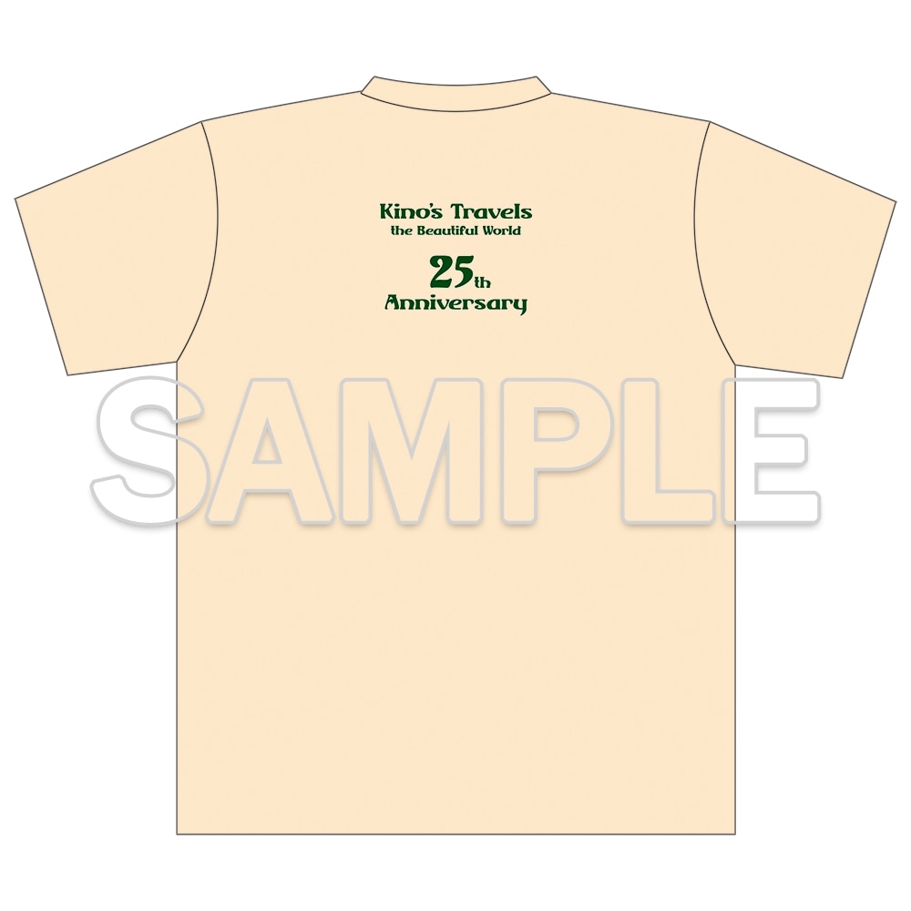 【二次受注】『キノの旅 the Beautiful World』25周年記念 Tシャツ　C 騎士キノ＆パイロットキノ　XLサイズ