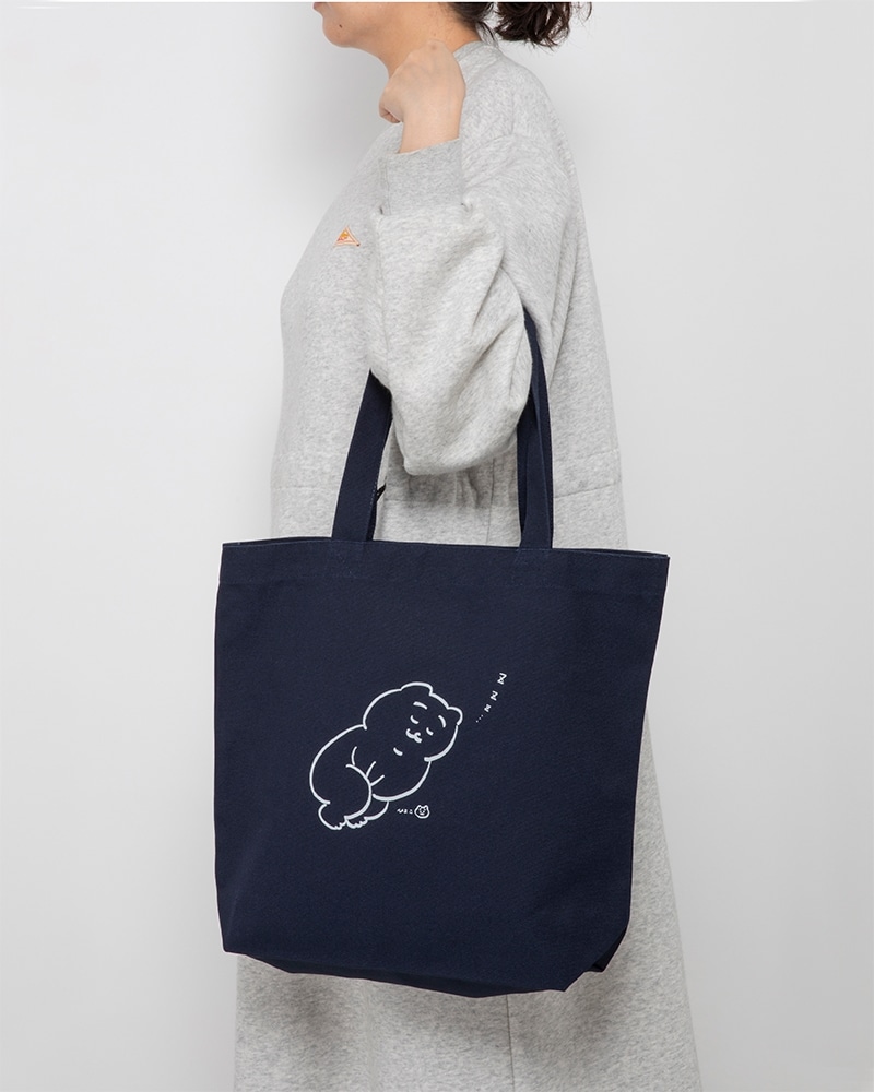 ひよこ　トートバッグ ネイビー