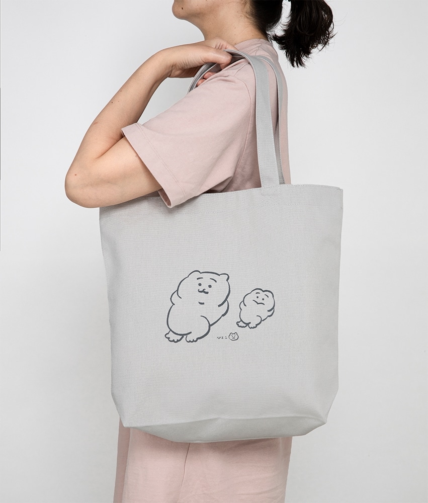 ひよこ　トートバッグ グレー