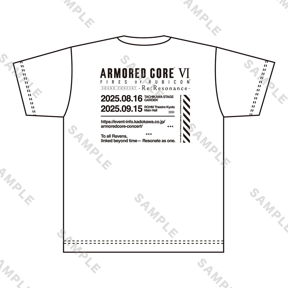 『ARMORED CORE VI FIRES OF RUBICON Sound Concert -Re:Resonance-』 Tシャツ　（白　Mサイズ） 白 M
