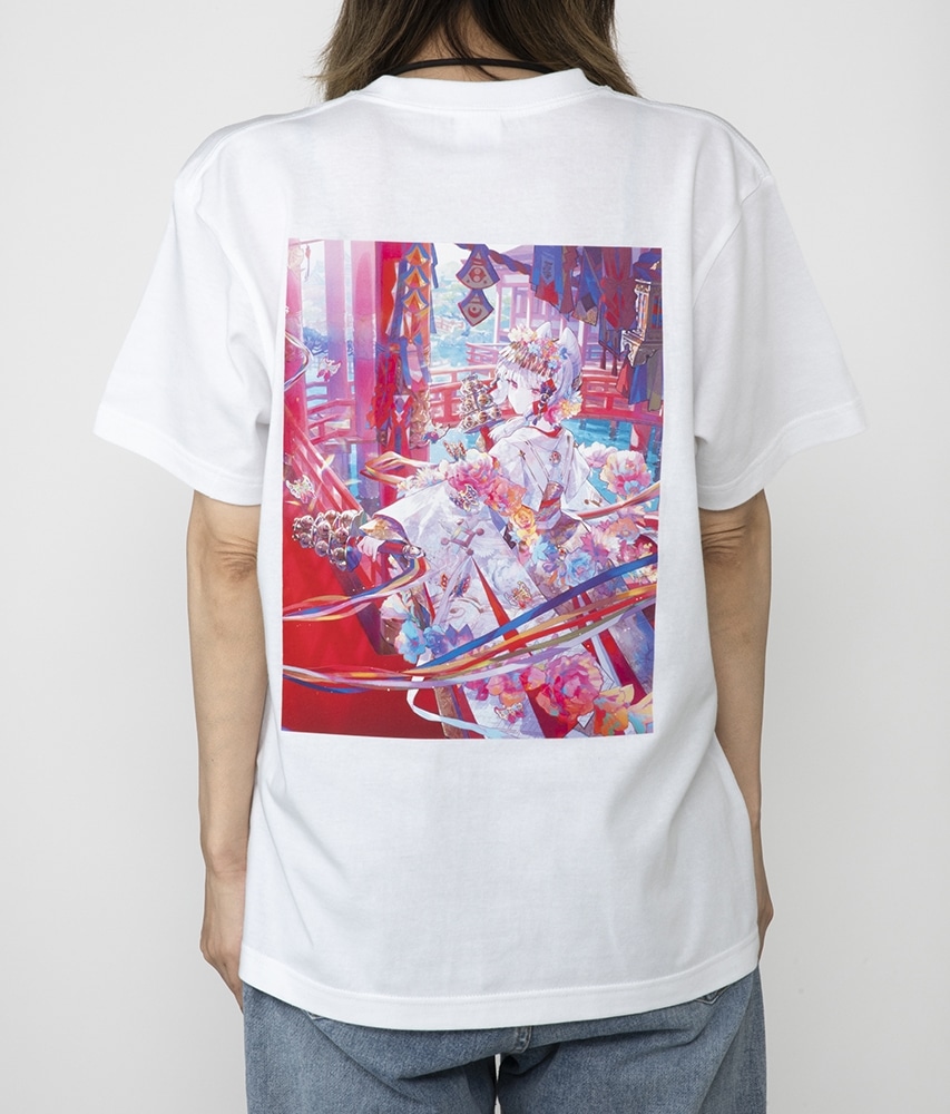 藤ちょこ　Tシャツ　カバーイラスト　XLサイズ ホワイト XL