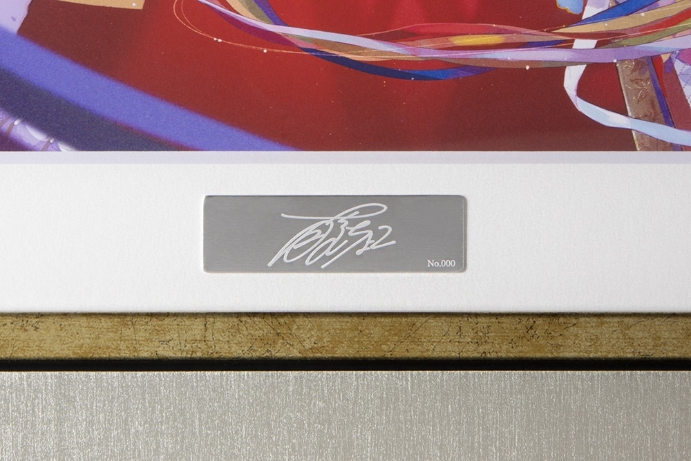 藤ちょこ　額装複製原画　『祝彩巡礼』カバーイラスト　長辺A3