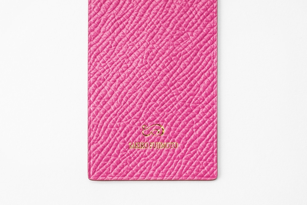 藤本さきこ　クロコダイルブックマーク【ローズピンク×ピンク】
