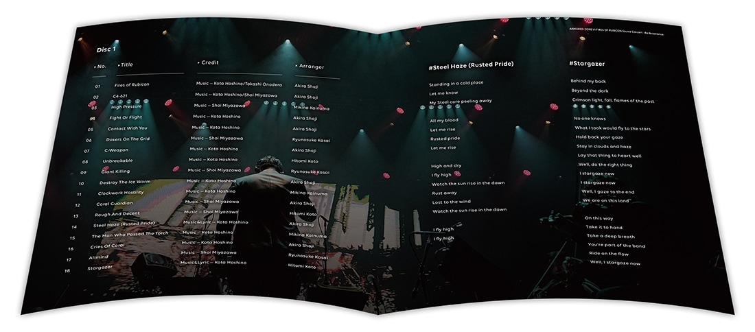 『ARMORED CORE VI FIRES OF RUBICON Sound Concert -Re:Resonance-』Live Recording CD