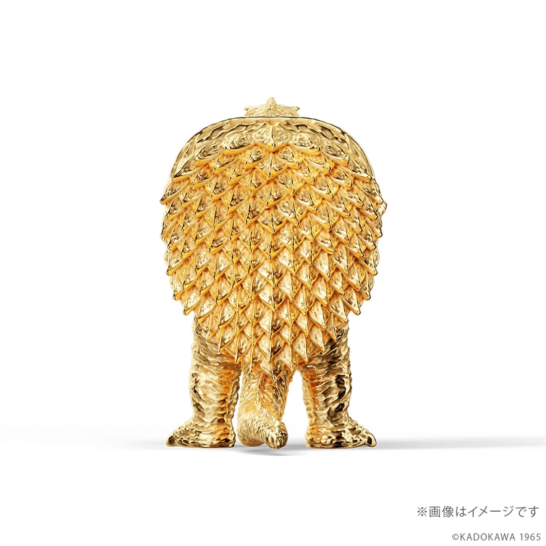 「ガメラ」（1965）フィギュア シルバーモデル（イエローゴールドコーティング）