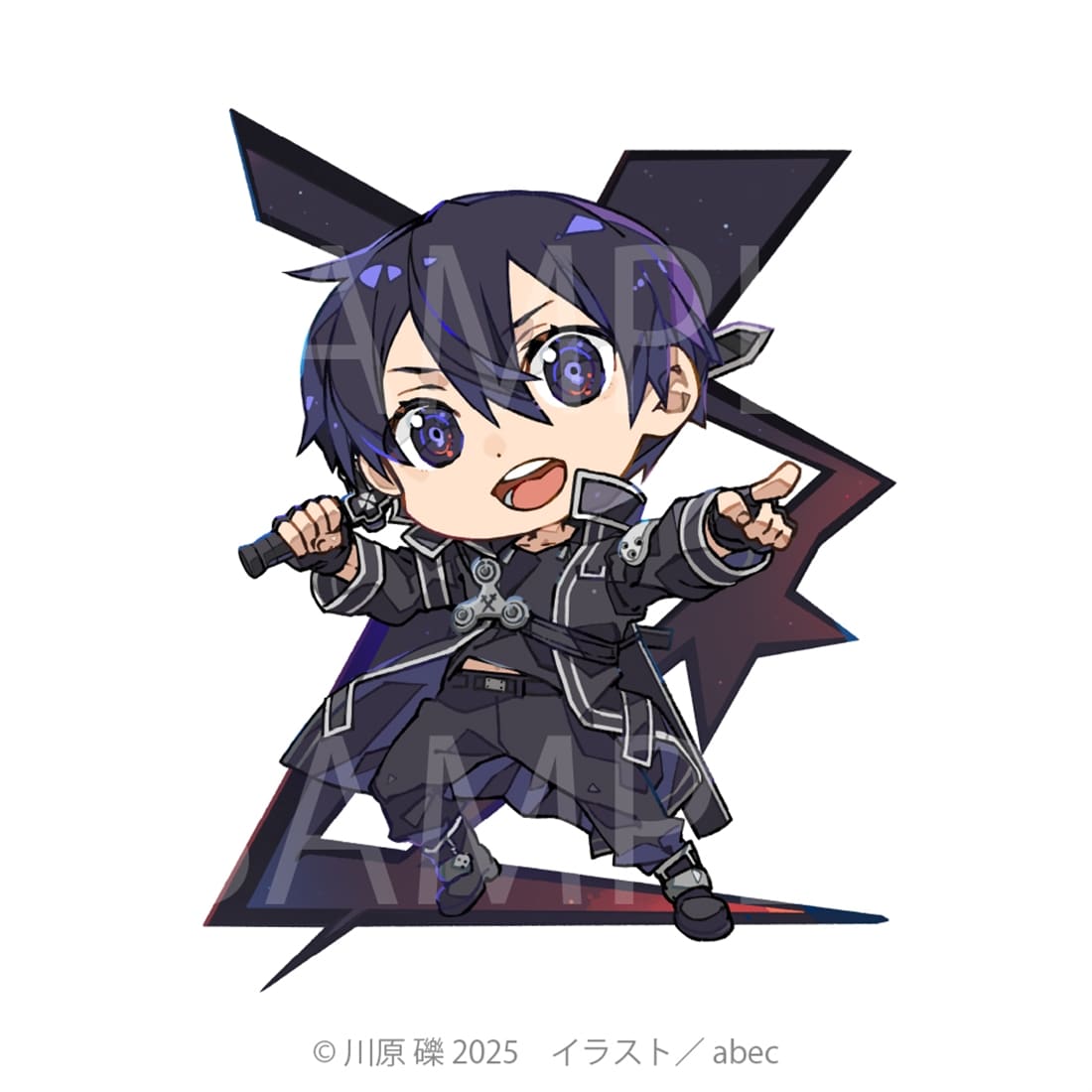 【抽選販売】abec/BUNBUN 20th Exhibition CHARACTERS 展示品販売 Chibi CHARACTERS Cards　『ソードアート・オンライン』キリト