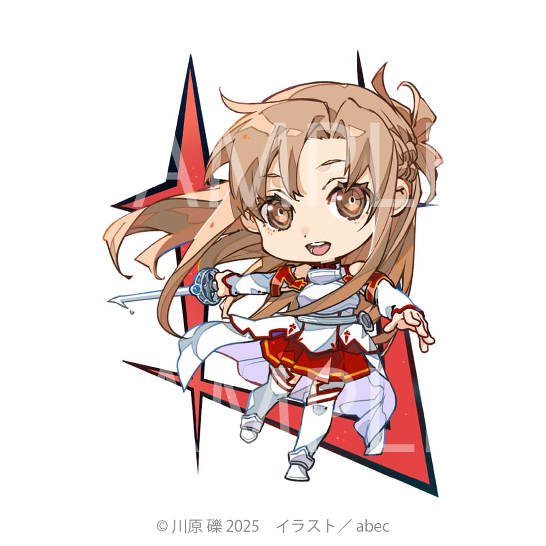 【抽選販売】abec/BUNBUN 20th Exhibition CHARACTERS 展示品販売 Chibi CHARACTERS Cards　『ソードアート・オンライン』アスナ