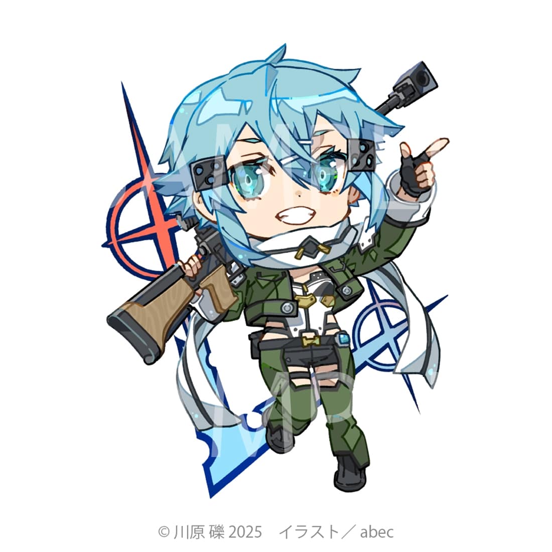 【抽選販売】abec/BUNBUN 20th Exhibition CHARACTERS 展示品販売 Chibi CHARACTERS Cards　『ソードアート・オンライン』シノン