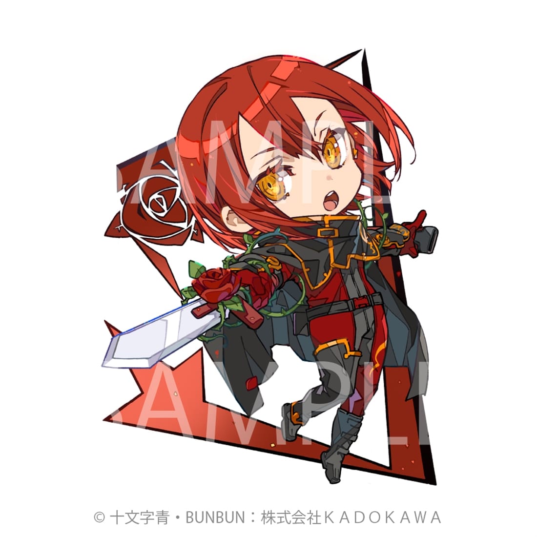 【抽選販売】abec/BUNBUN 20th Exhibition CHARACTERS 展示品販売 Chibi CHARACTERS Cards　『薔薇のマリア』マリアローズ