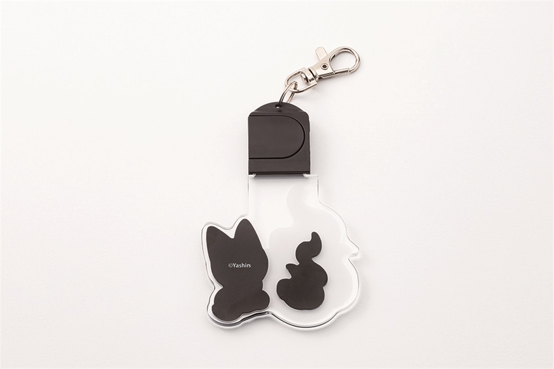 『かみさまキツネとサラリーマン』LED狐火キーホルダーシリーズ　シロ