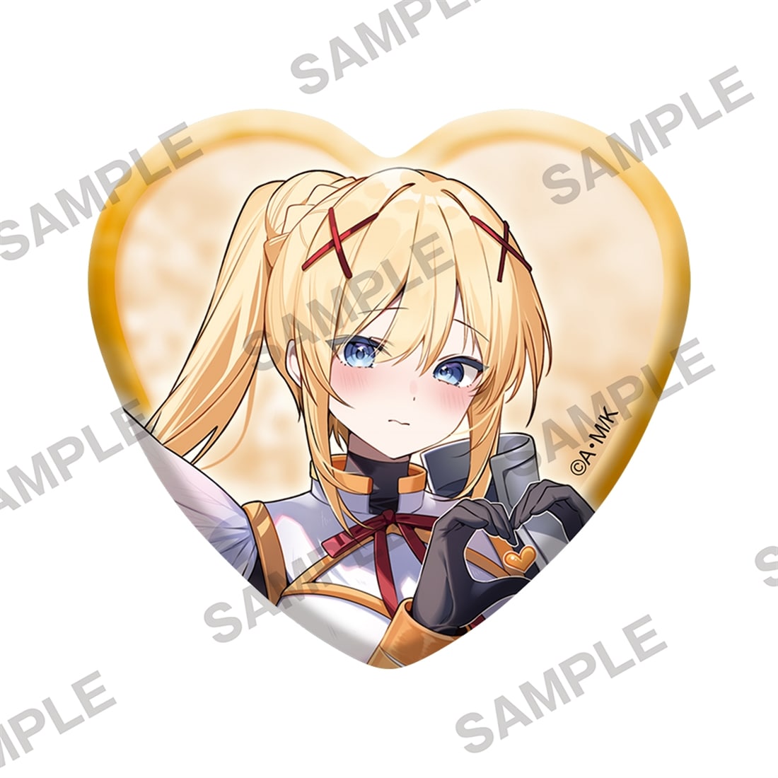 『この素晴らしい世界に祝福を！』バレンタイン2026 描きおろしハート缶バッジセット