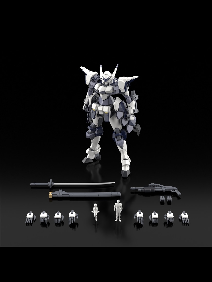 【カドスト限定＆限定特典付き】KADOKAWA PLASTIC MODEL SERIES 「フルメタル・パニック！ Family」 1/48 アズール・レイヴン 10式改単分子カッターメッキver.＋海老川兼武氏デザイン特製台座 付き 限定版