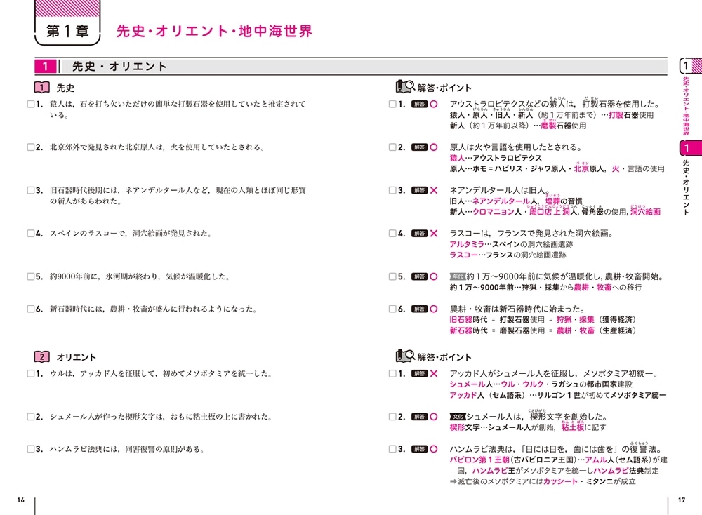 大学入学共通テスト　世界史Bの点数が面白いほどとれる一問一答