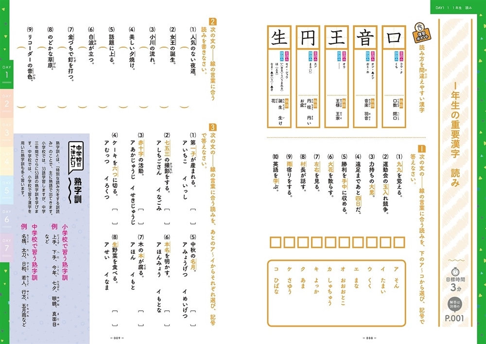 小学校の漢字の総復習が7日間でできる本