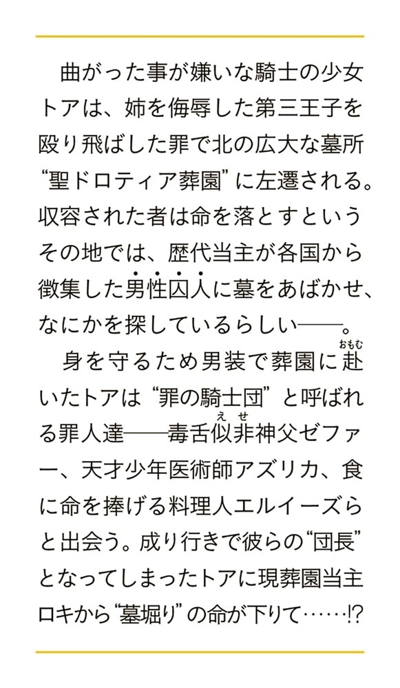 赤毛のトアと罪の騎士団