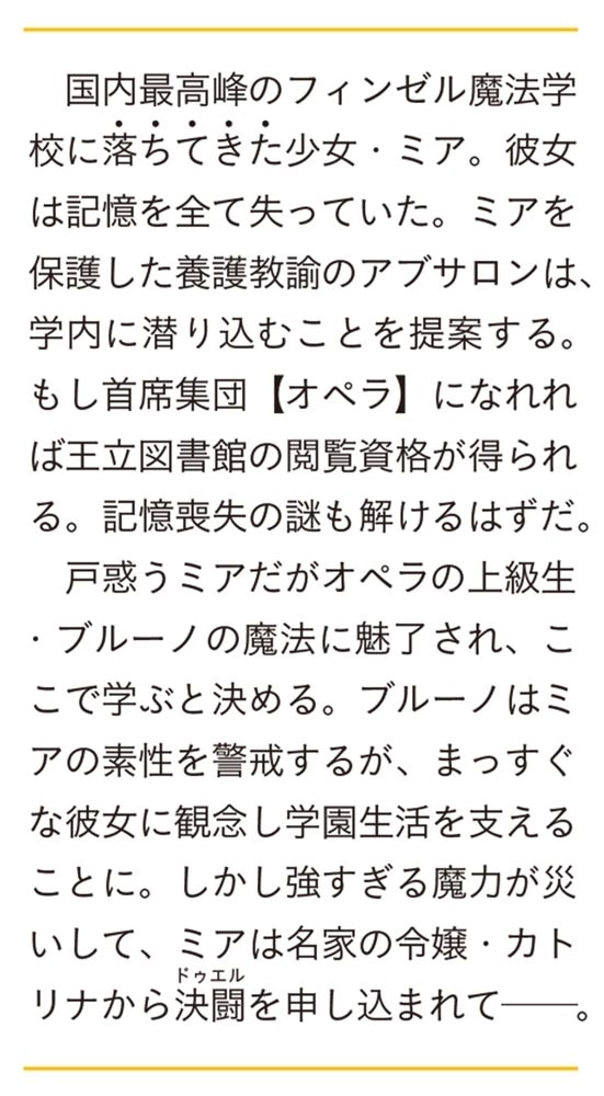 トーアの魔法使い 魔法学校と呪いの少女