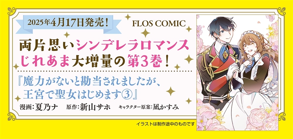 魔力がないと勘当されましたが、王宮で聖女はじめます２