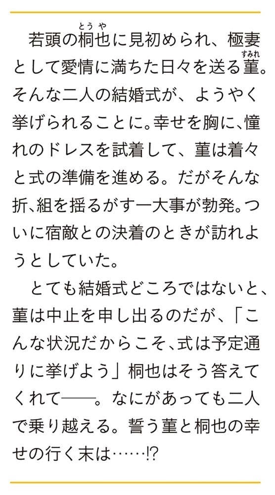 意地悪な母と姉に売られた私。何故か若頭に溺愛されてます ５