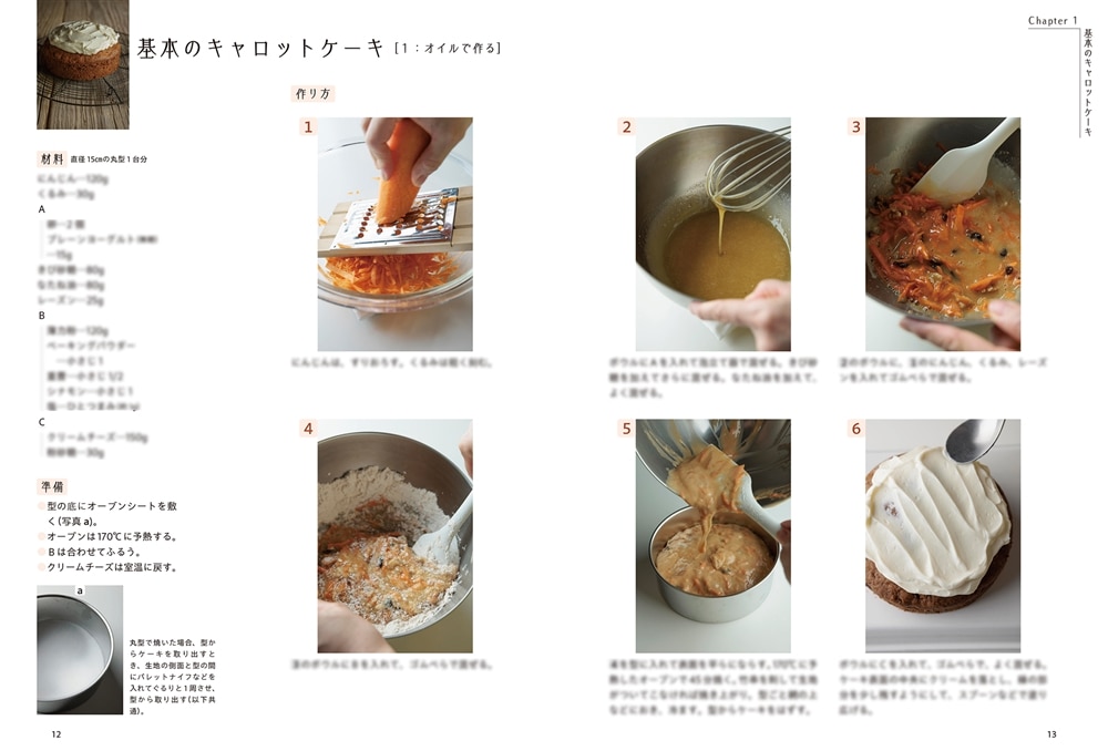 いとしのキャロットケーキ まぜて焼くだけ、アイデア無限レシピ
