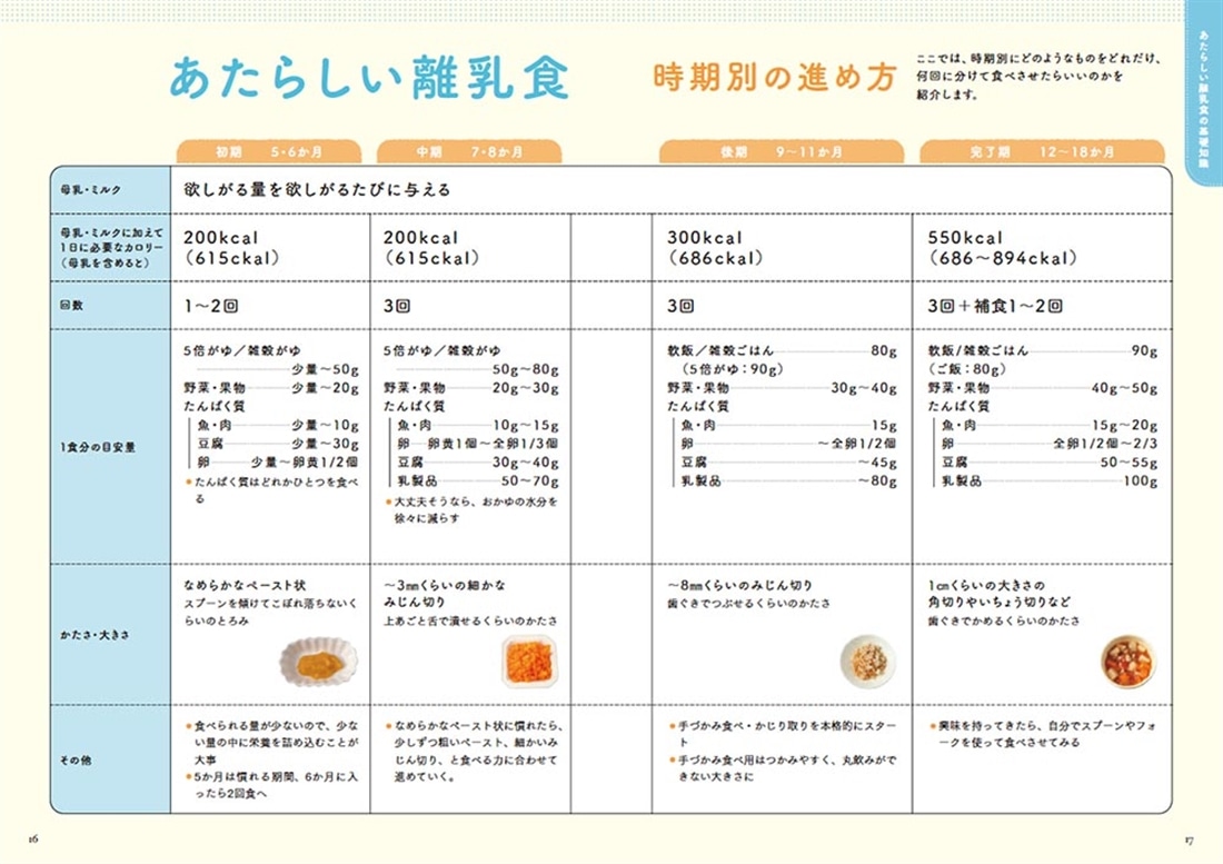 補完食のルールと実践がよくわかる！ あたらしい離乳食ガイド