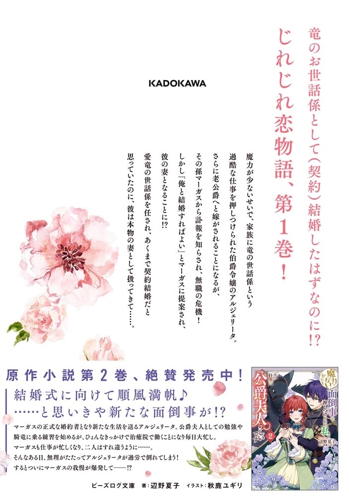 魔力がないからと面倒事を押しつけられた私、次の仕事は公爵夫人らしいです　１