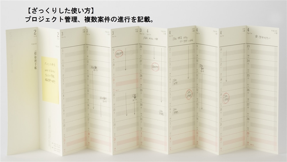 「超」整理手帳　スケジュール・シート　スタンダード2026