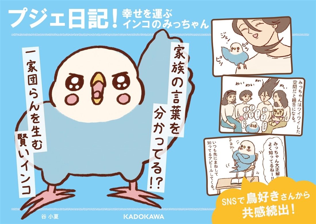 プジェ日記！　幸せを運ぶインコのみっちゃん