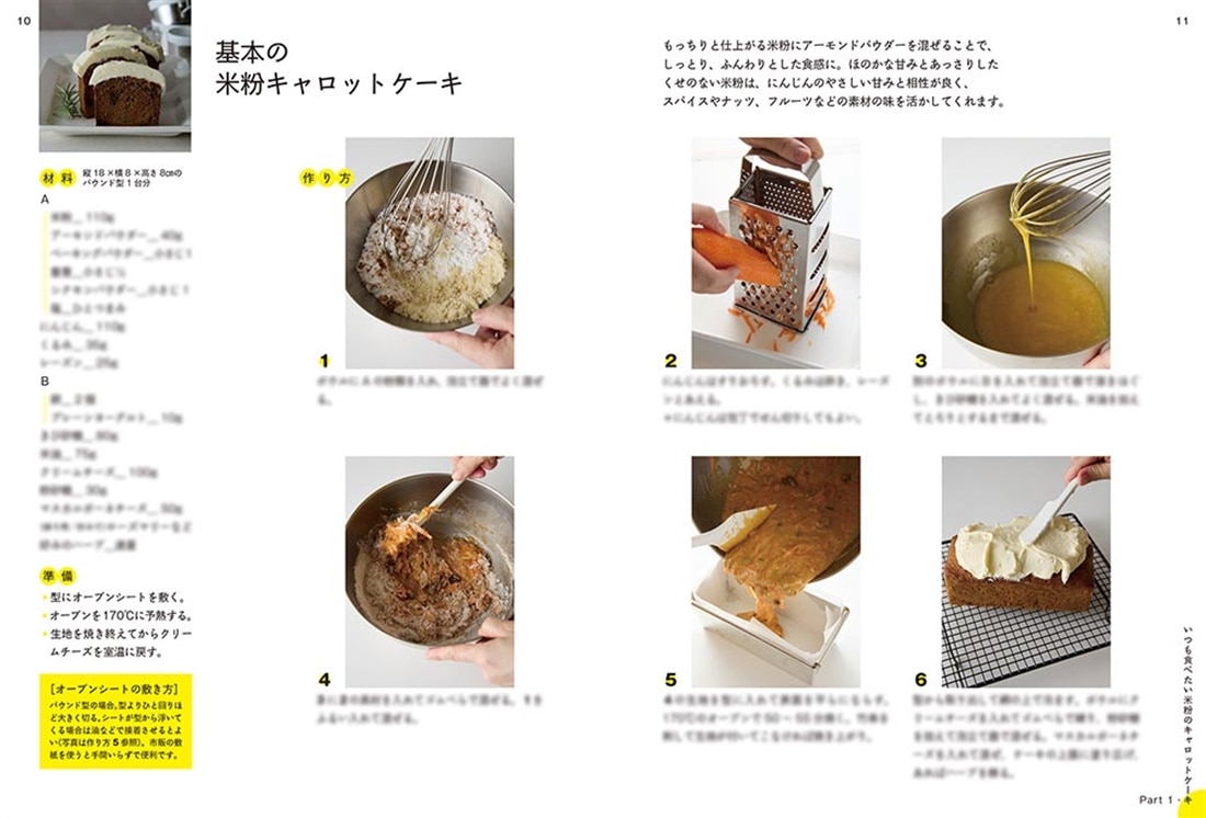 米粉のキャロットケーキ 春夏秋冬、いつでも楽しいアイデアレシピ