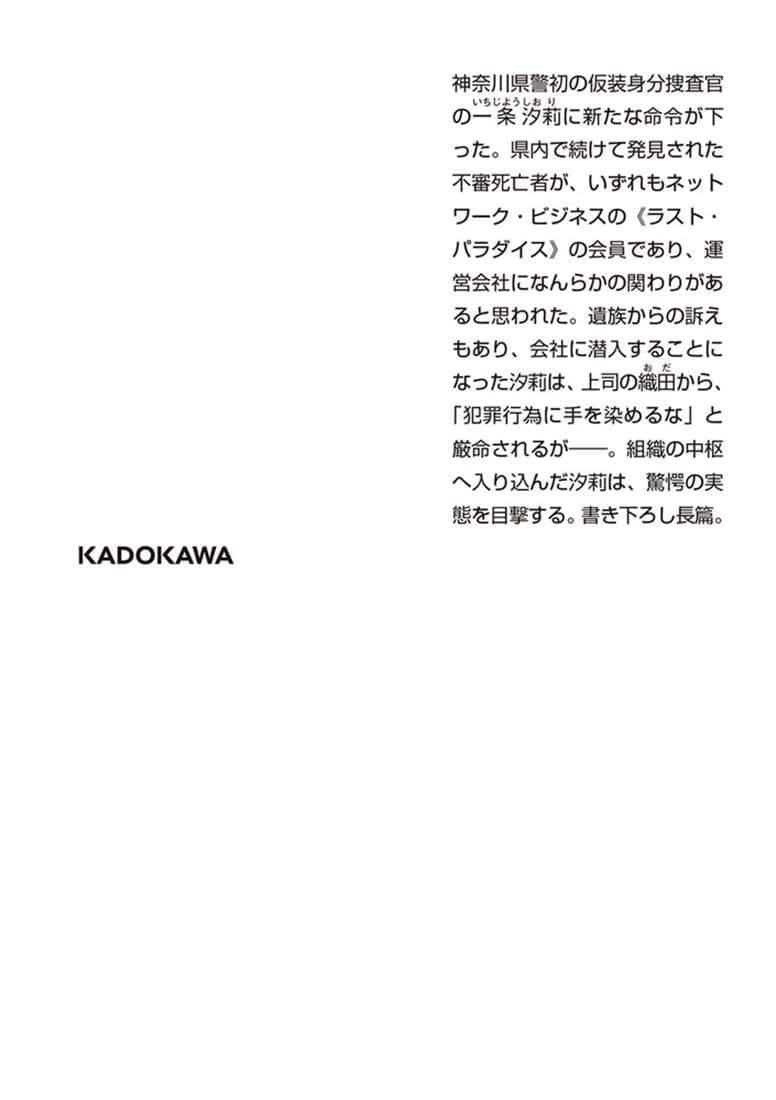 仮装身分捜査官 一条汐莉 ラスト・パラダイス