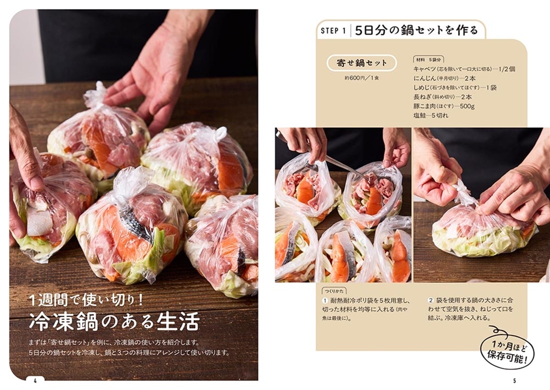 温め１０分！まいにち節約冷凍鍋 3つのアレンジ料理で１週間使い切り