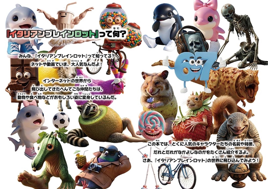 イタリアンブレインロット ファンブック（付録：3Dぷっくりシール）