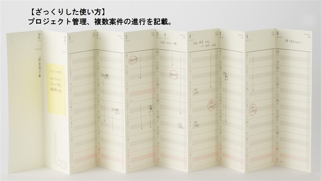 「超」整理手帳　スケジュール・シート　スタンダード2027