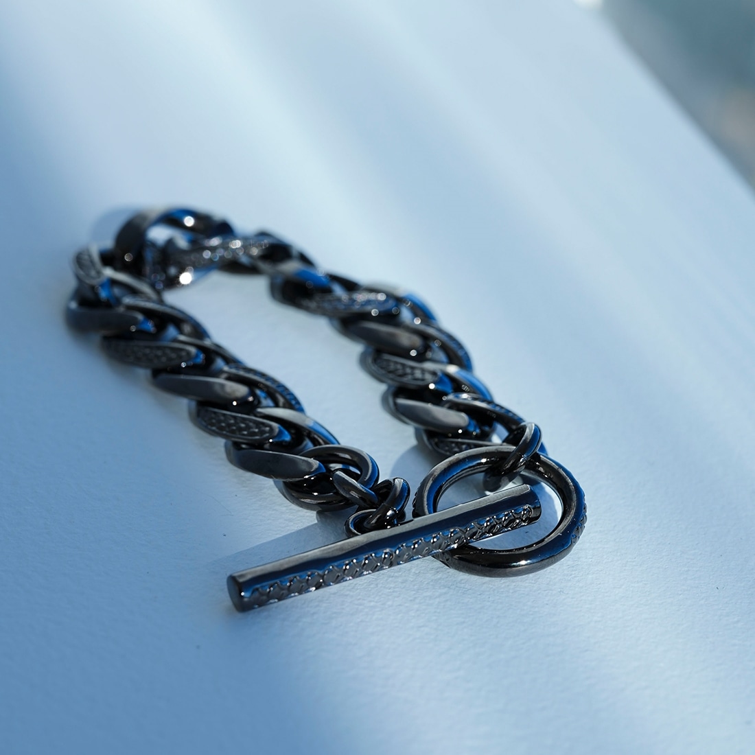 【龍が如く】OX JEWELRy Limited Scale Chain Bracelet for ICHIBAN KASUGA ブラック　Sサイズ ブラック Sサイズ