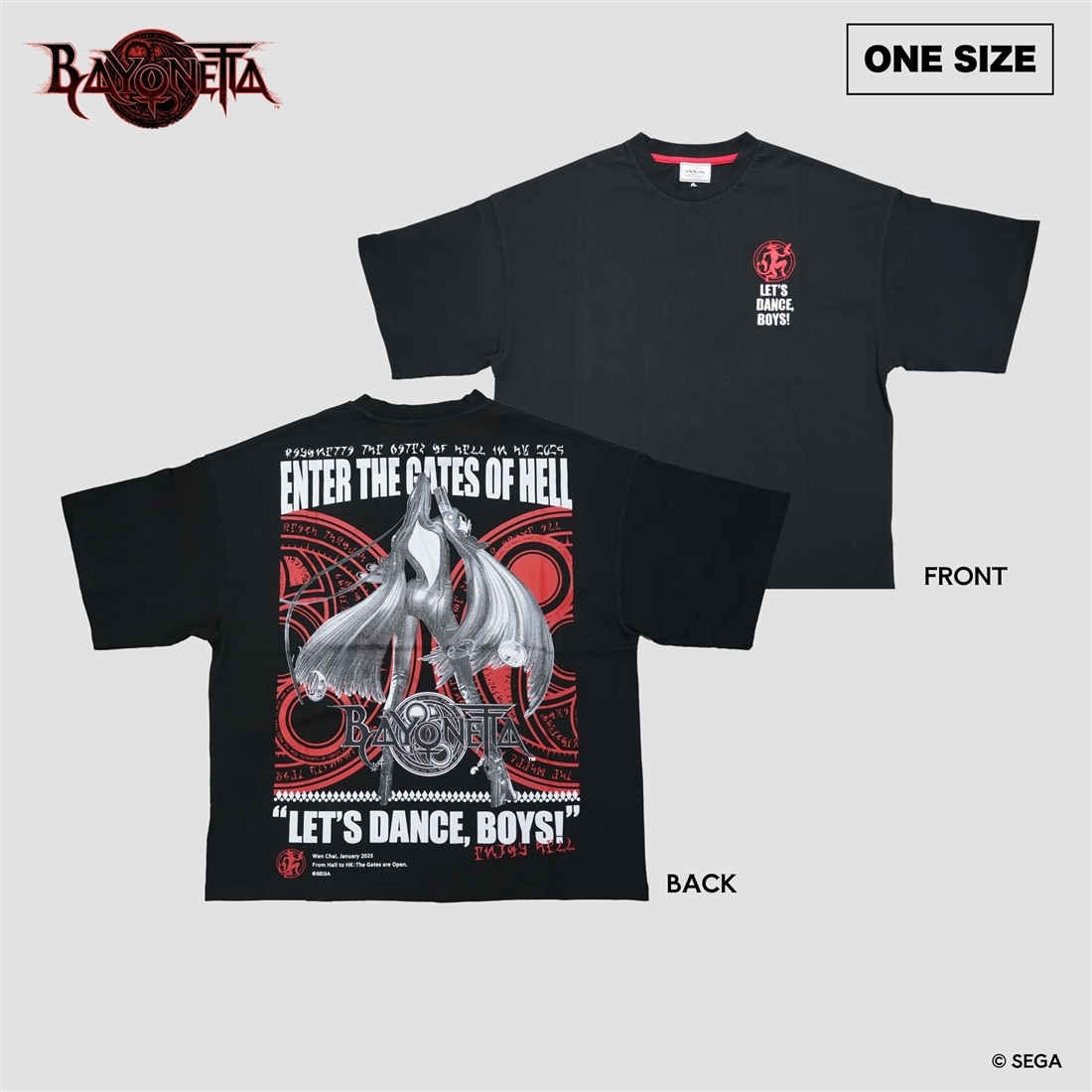 ベヨネッタ The Gates of Hell 香港出店記念 ビッグシルエットシャツ F