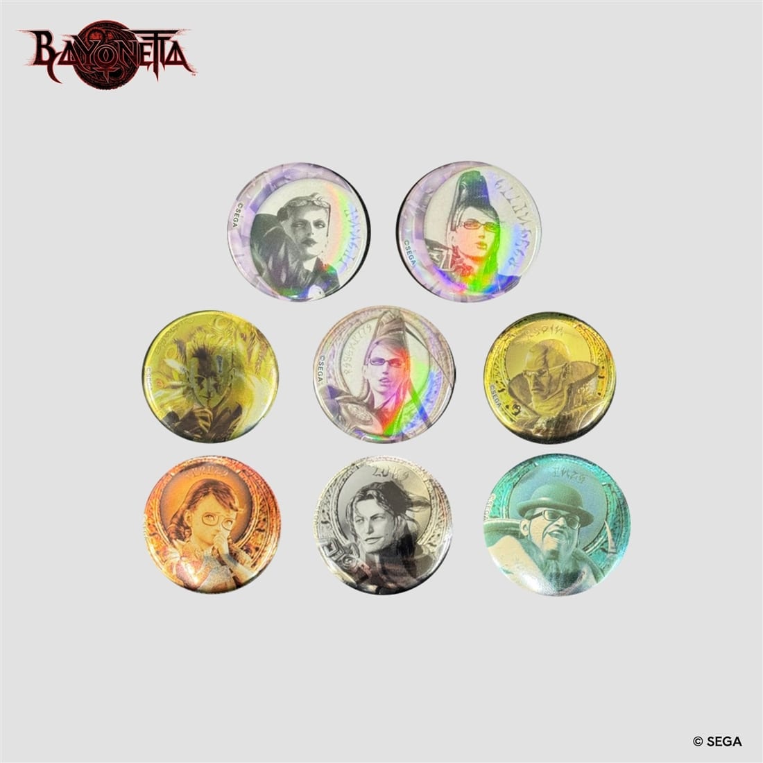 ベヨネッタ リザルトメダル風缶バッジ（BOX）