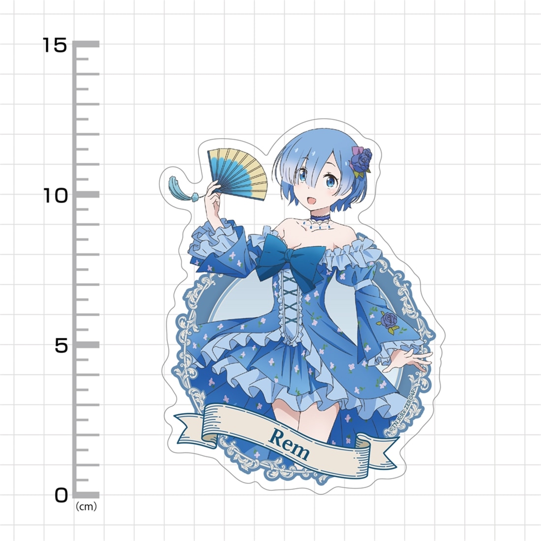 Re:ゼロから始める異世界生活 描き下ろし レム 屋外対応ステッカー パーティードレスver.