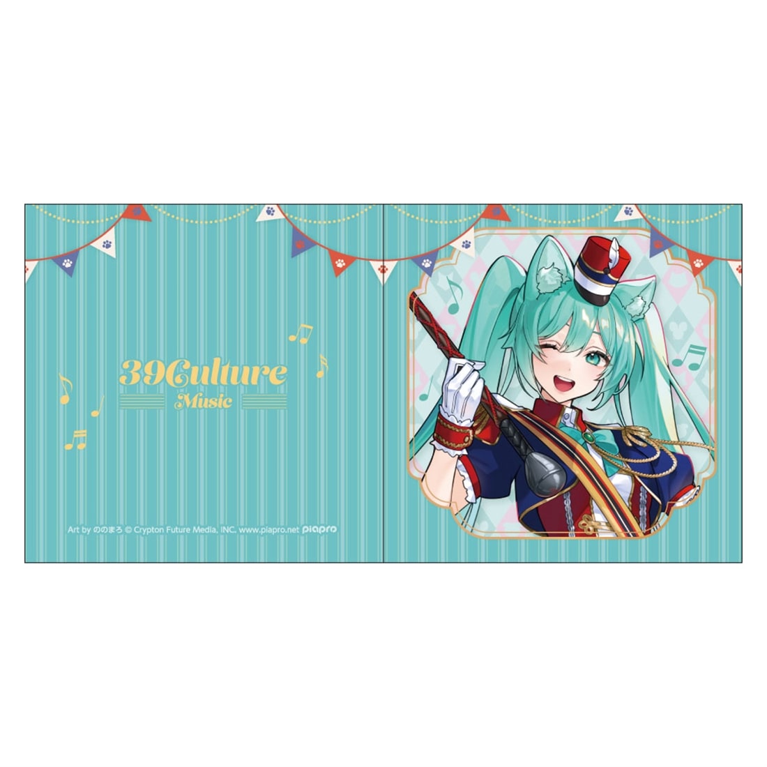 39Culture 2026 MUSIC レコード風コースター 初音ミク