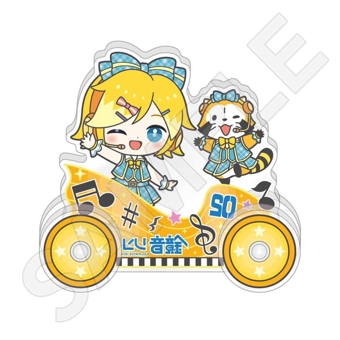 初音ミク×ラスカル 2026 トロッコ風アクリルスタンド 鏡音リン