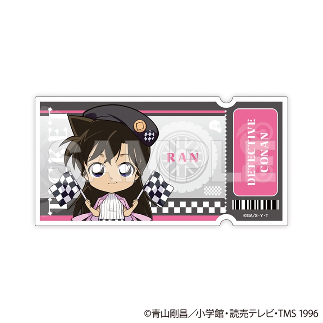 名探偵コナン トレーディングチケット風クリアカード チェッカーフラッグ① 【1BOX】