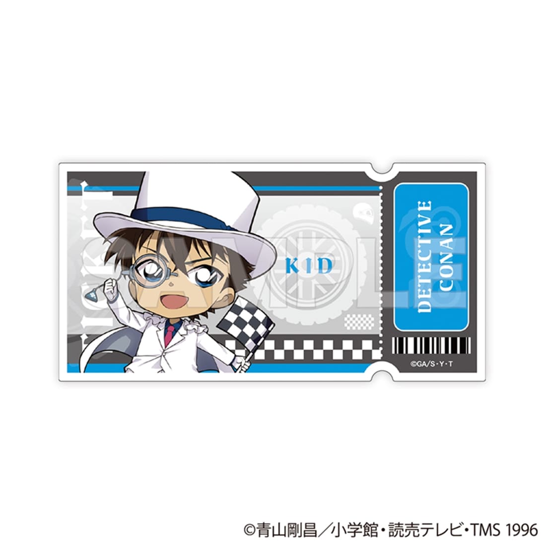 名探偵コナン トレーディングチケット風クリアカード チェッカーフラッグ② 【1BOX】