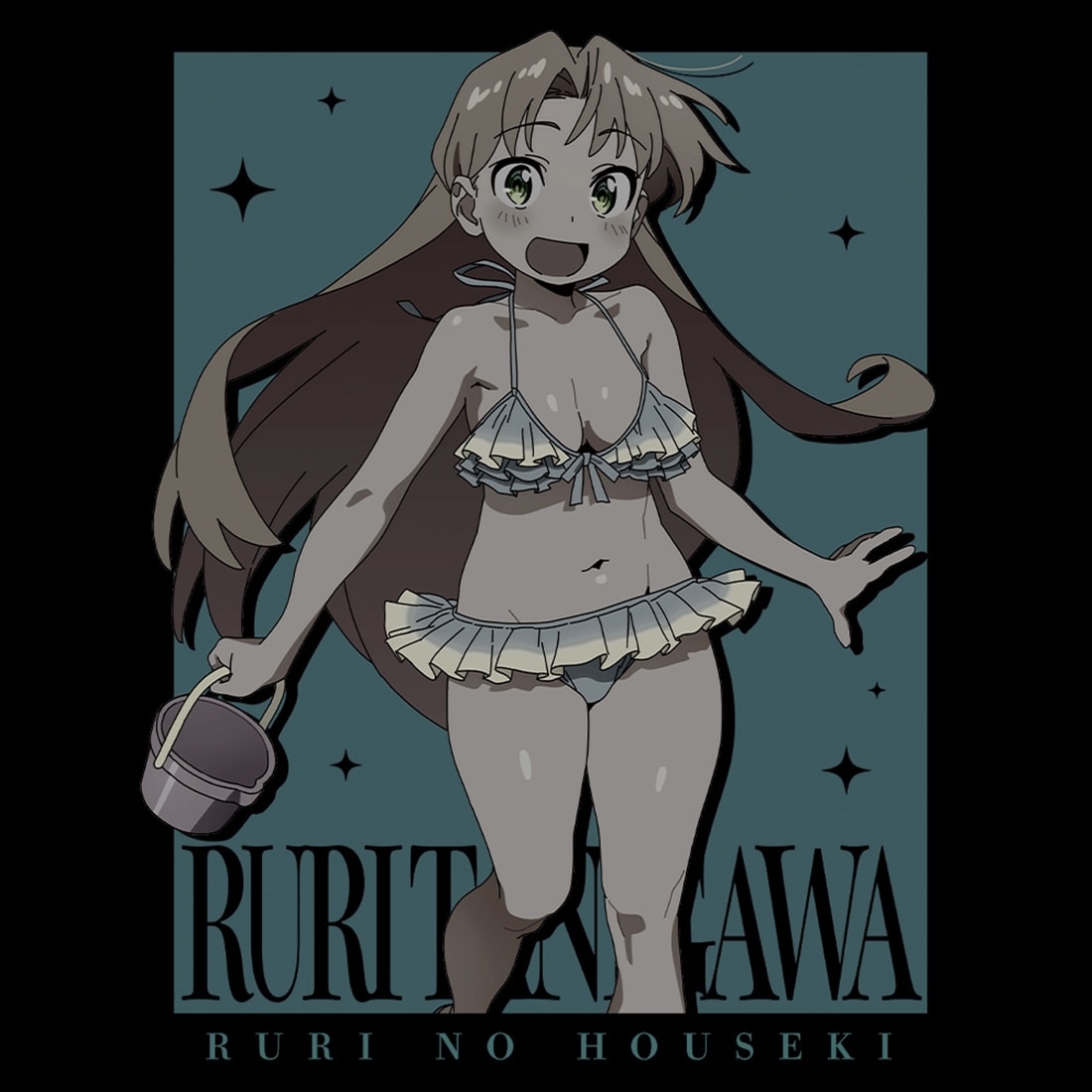 瑠璃の宝石 Tシャツ 谷川瑠璃 水着ver. Mサイズ【描き下ろし】 M
