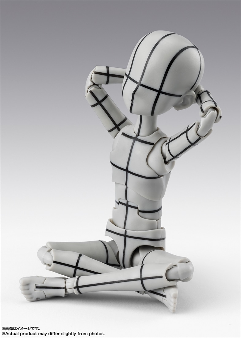 S.H.Figuarts ボディくん -杉森建- Edition-ワイヤーフレーム-（Gray Color Ver.）