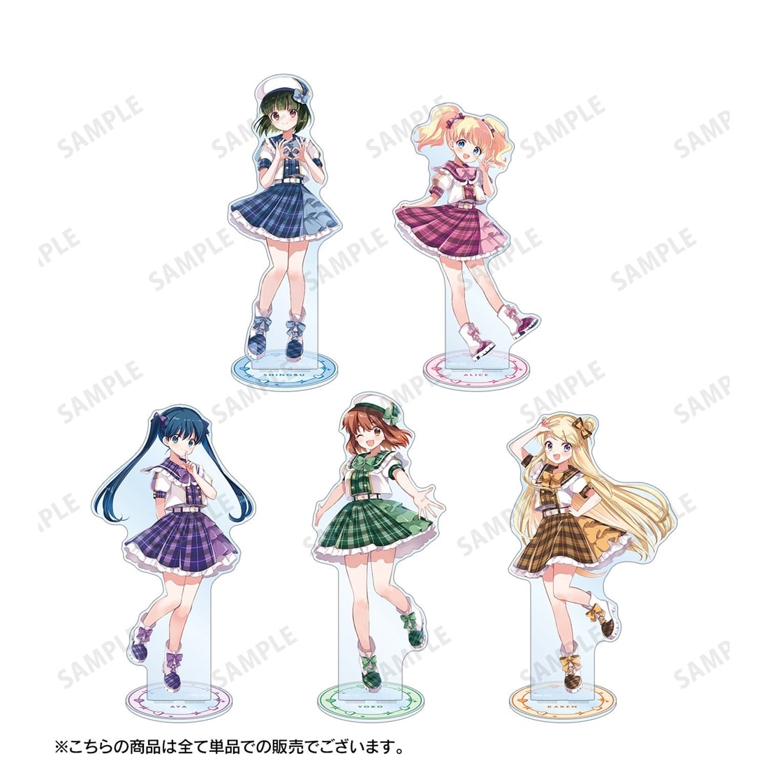 きんいろモザイク 原悠衣先生 描き下ろし アリス・カータレット アイドル風衣装ver. 特大アクリルスタンド