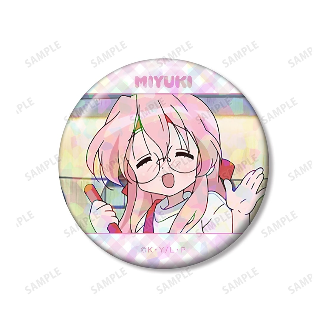 らき☆すた 高良みゆき 場面写ホログラム缶バッジ3個セット