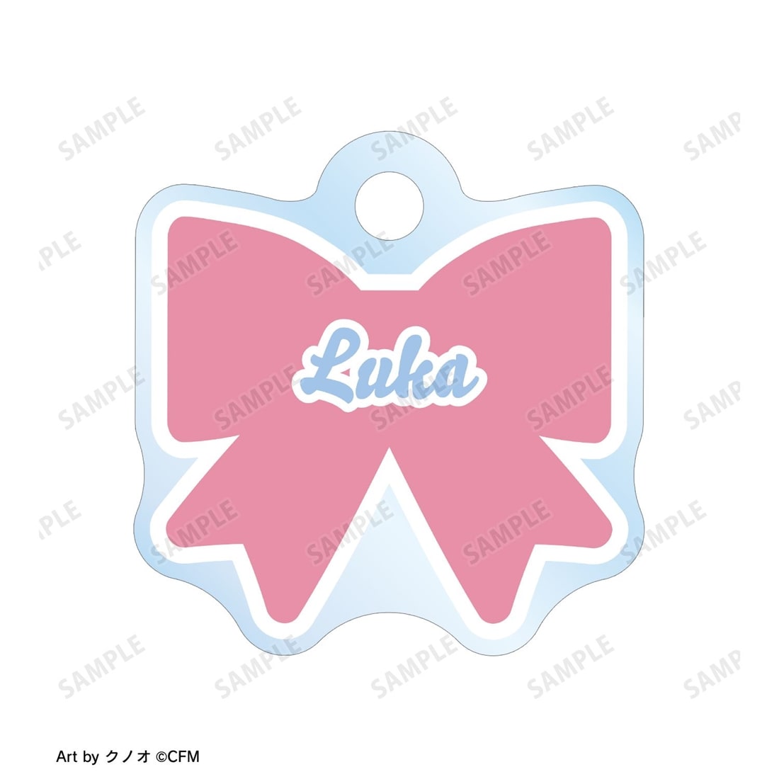 初音ミク 描き下ろし 巡音ルカ 私服ver. Art by クノオ 2連ワイヤーアクリルキーホルダー